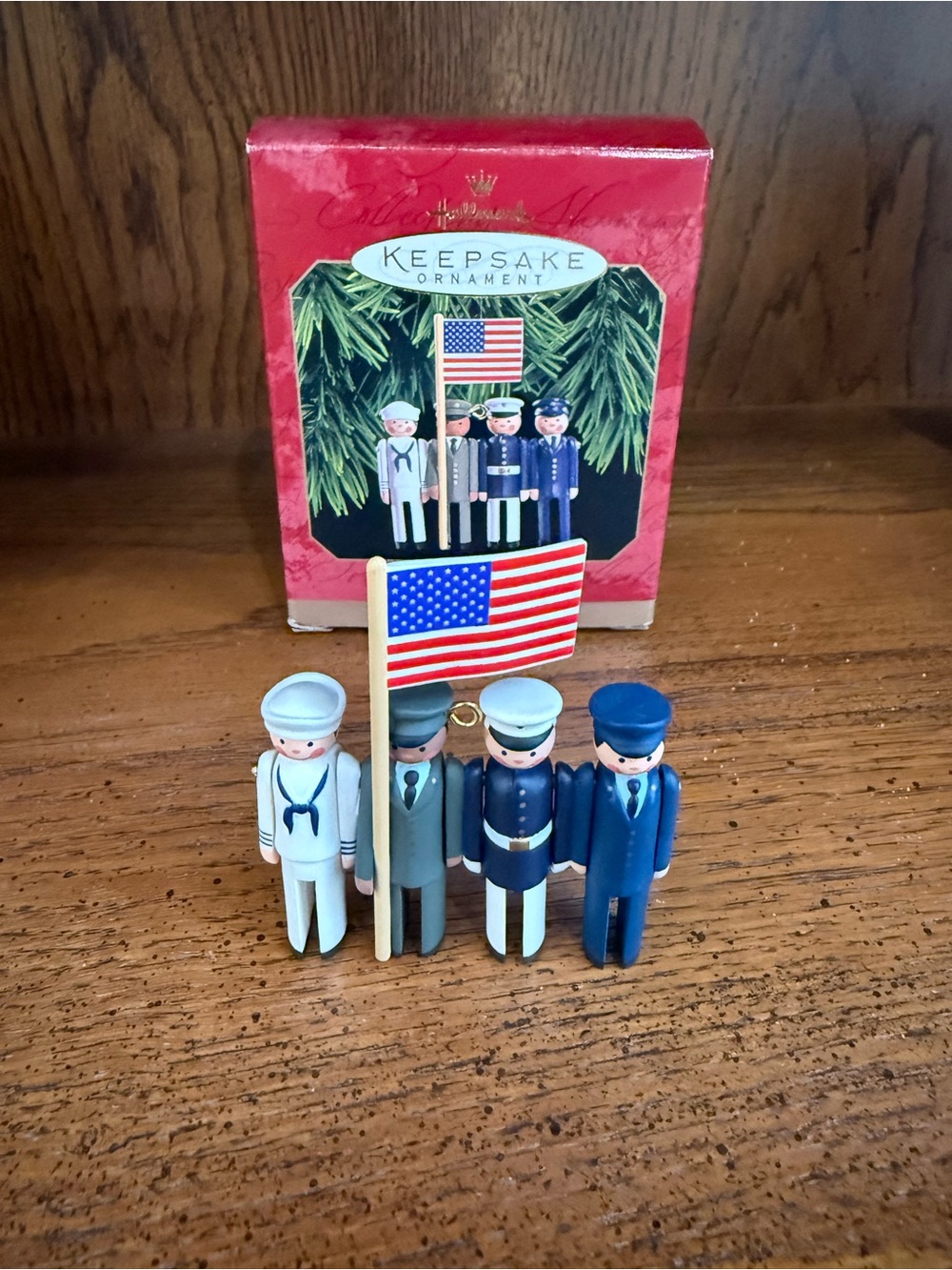 Hallmark Keepsake Ornament- Patriotic Military Figures (Blue, White)